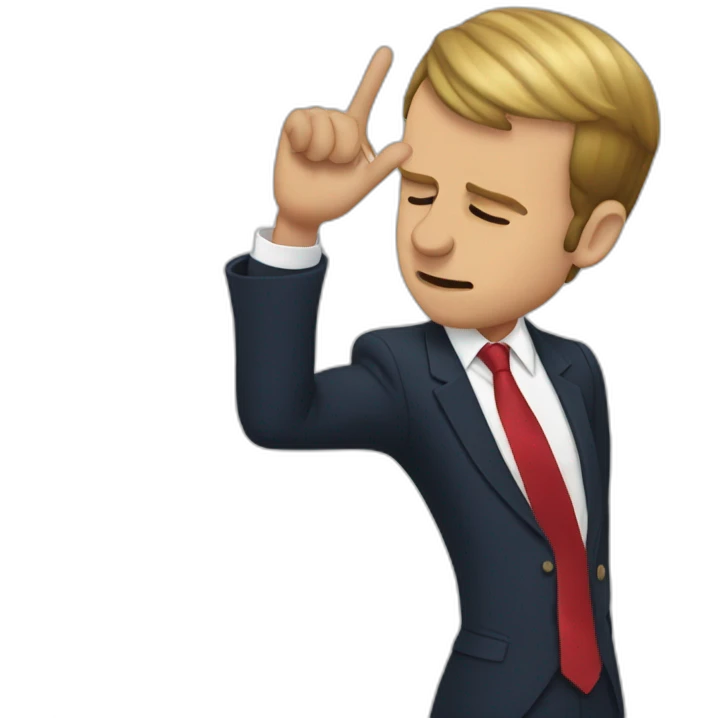 Macron dab emoji