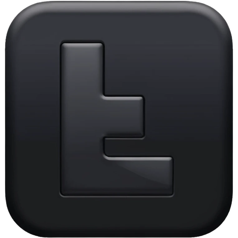 Capital L in black text with yellow background  emoji