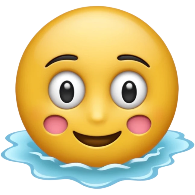 Un emoji idiot en l’aire qui fait peur emoji