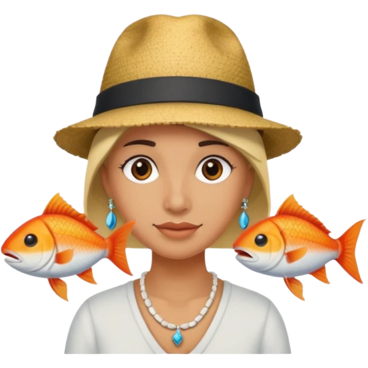 Hatted ancient People & Fish Bone Necklaces emoji