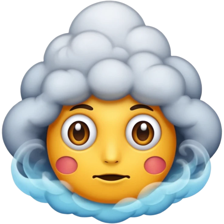 Fumaça no rosto emoji