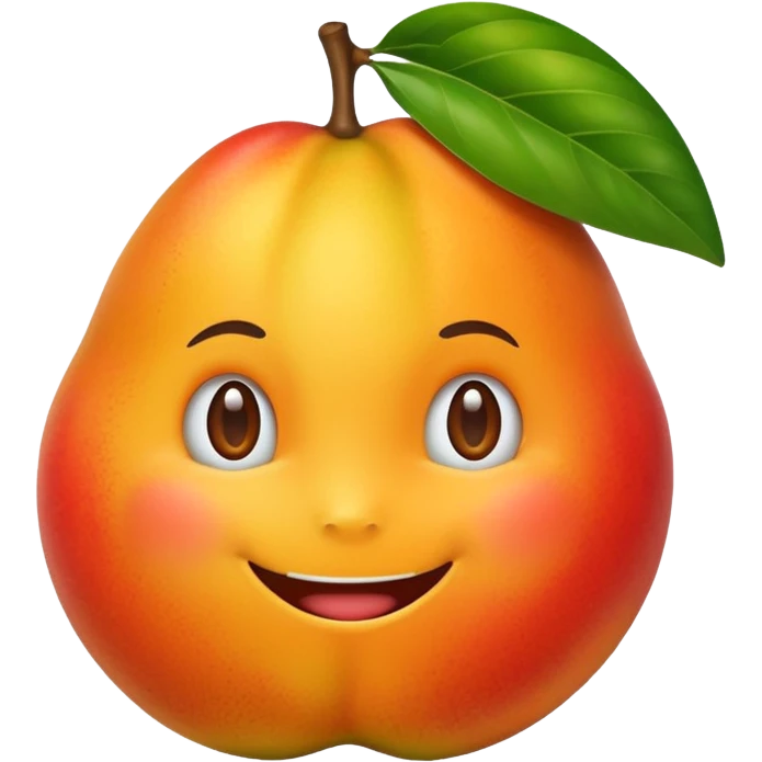 smiling mango emoji