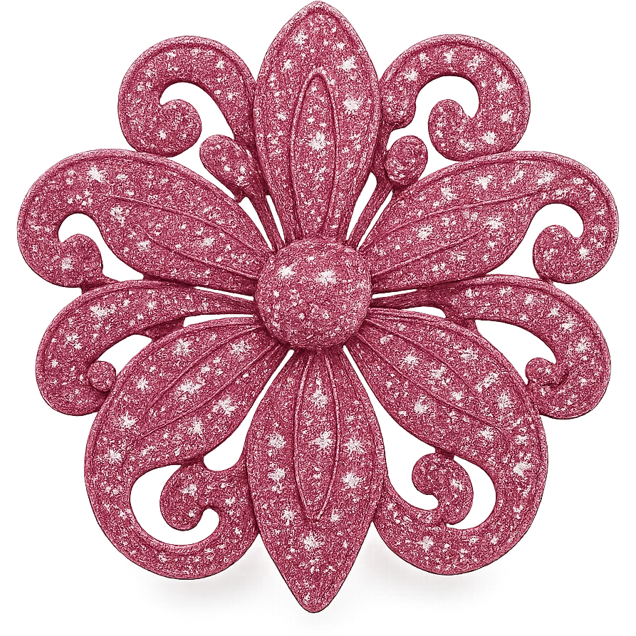 pink sparkling brooch emoji