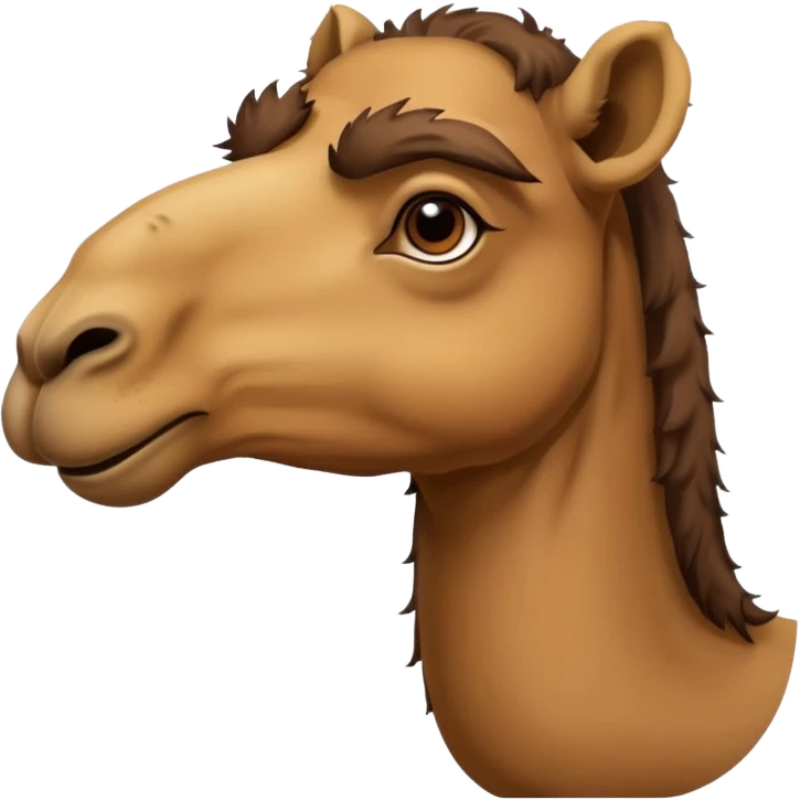a camel with a big nose emoji
