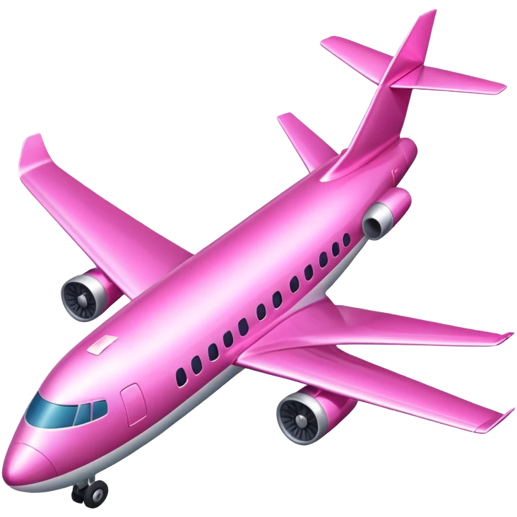 pink airplane emoji
