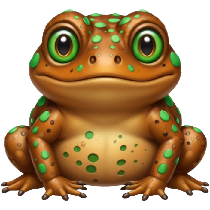Brown toad emoji