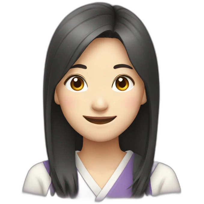 Japanese woman smile emoji