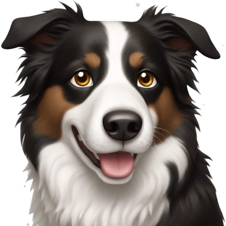 Border collie Christmas  emoji