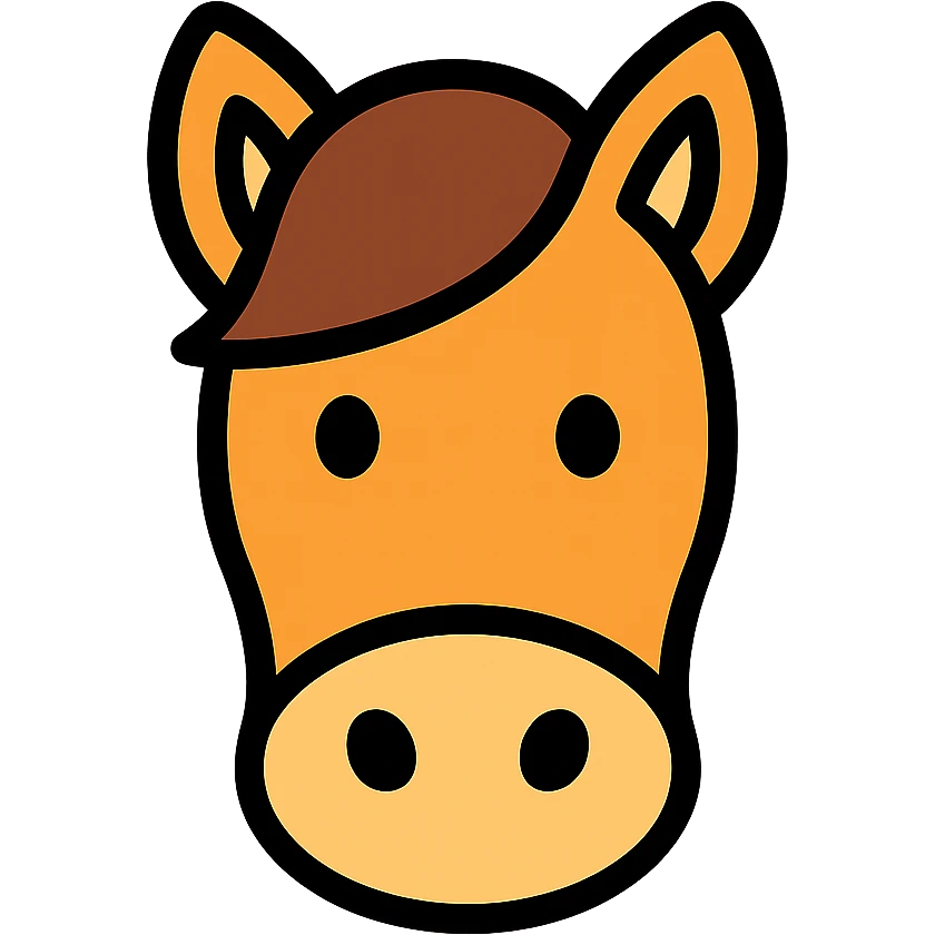 horse face emoji