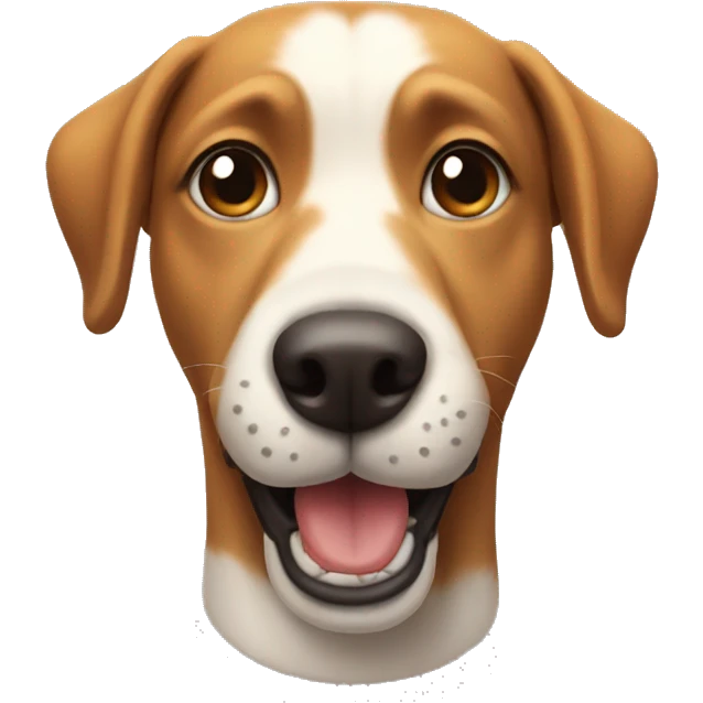 The funny dog head emoji