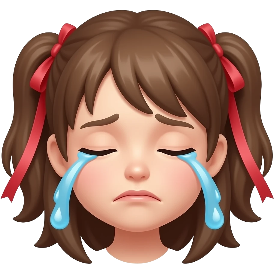 😭+🎀🎀 emoji