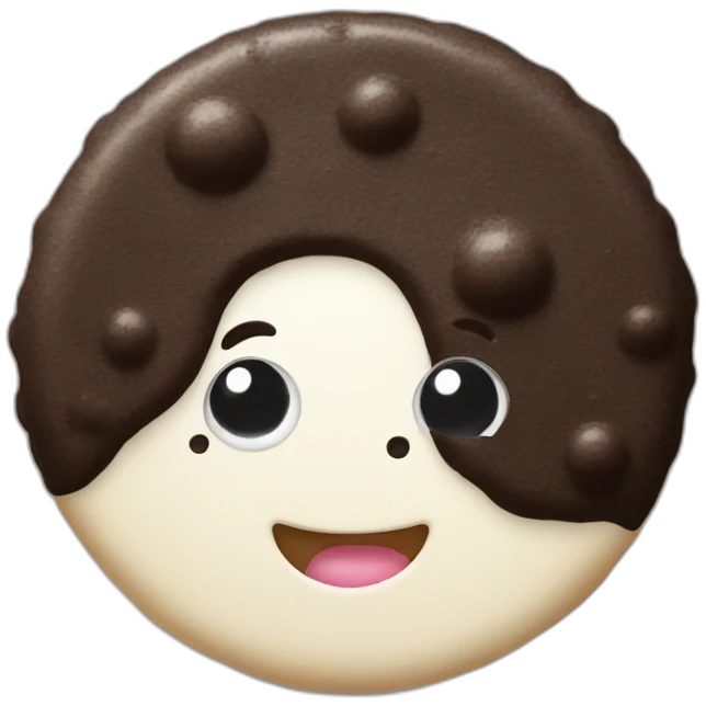 Cookies and cream emoji