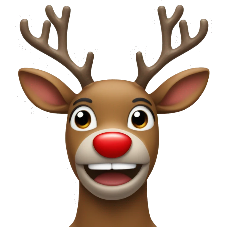 Red Nosed Reindeer emoji