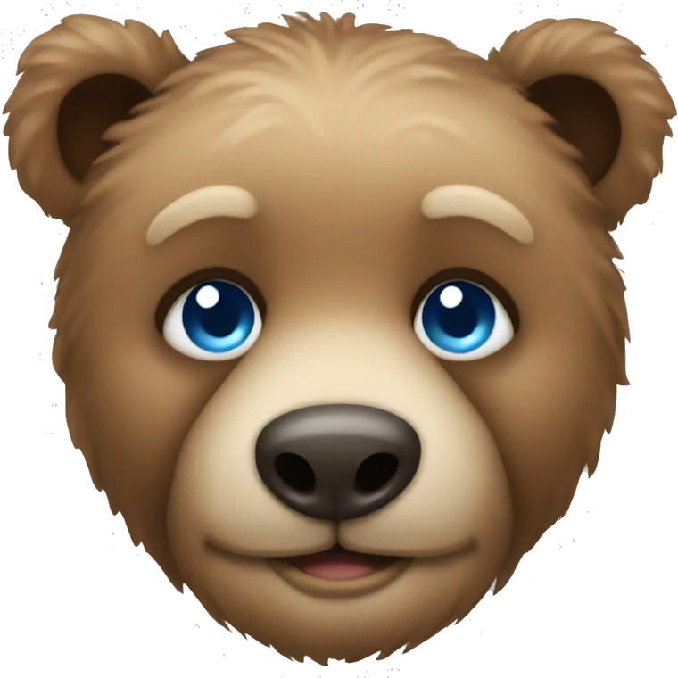 Teddybear with blue eyes emoji