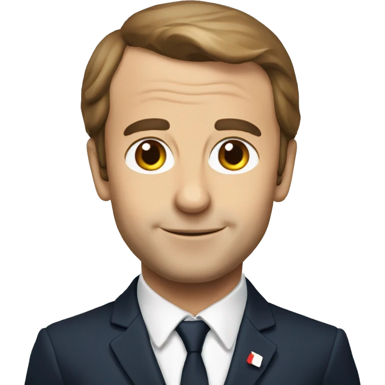 Macron etant petit emoji