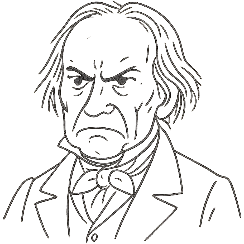 Henry Clay, 19th-century American statesman, looking mad emoji