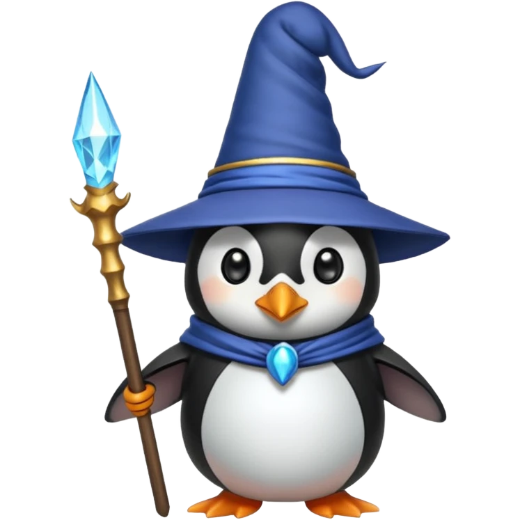 penguin wizard emoji