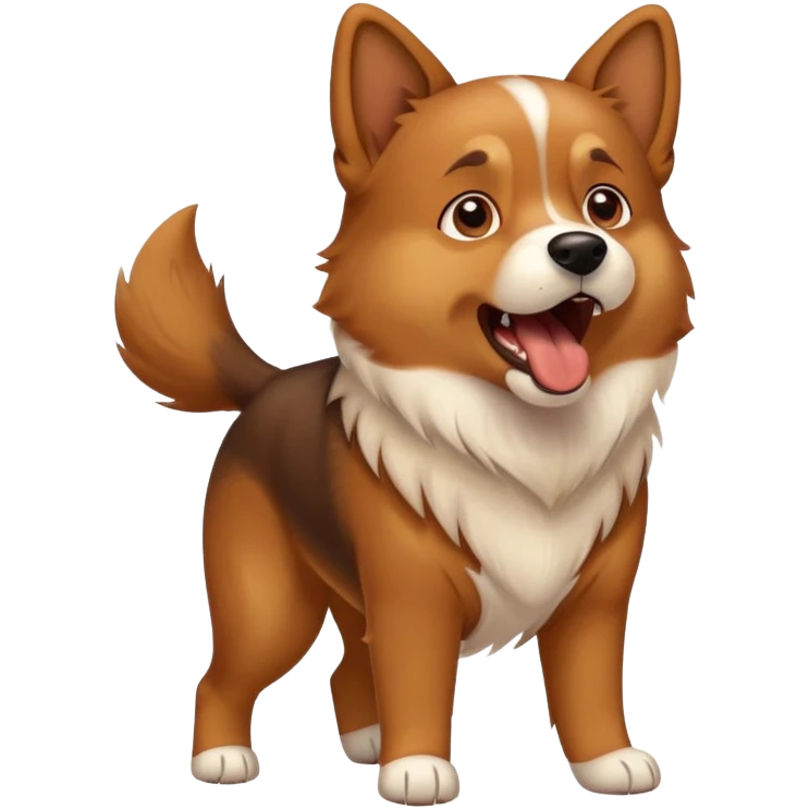 Dog barking  emoji