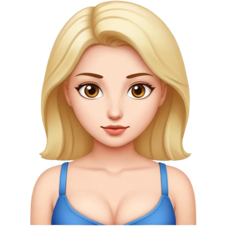 Девушка с сиськами emoji