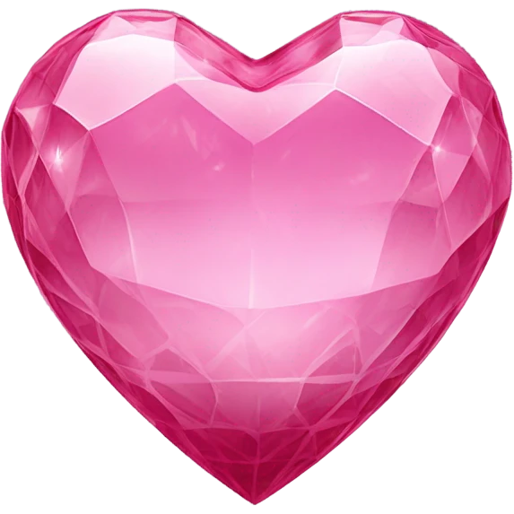 Pink magic glass heart  emoji