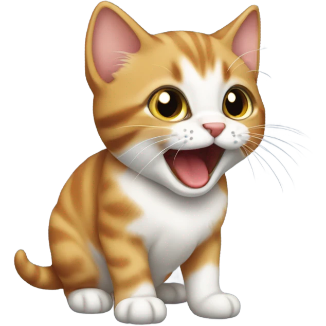 Kitten meowing emoji