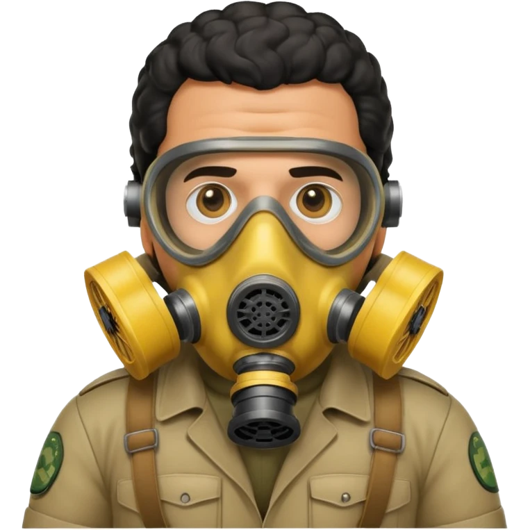 pablo escobar wearing a gas mask emoji