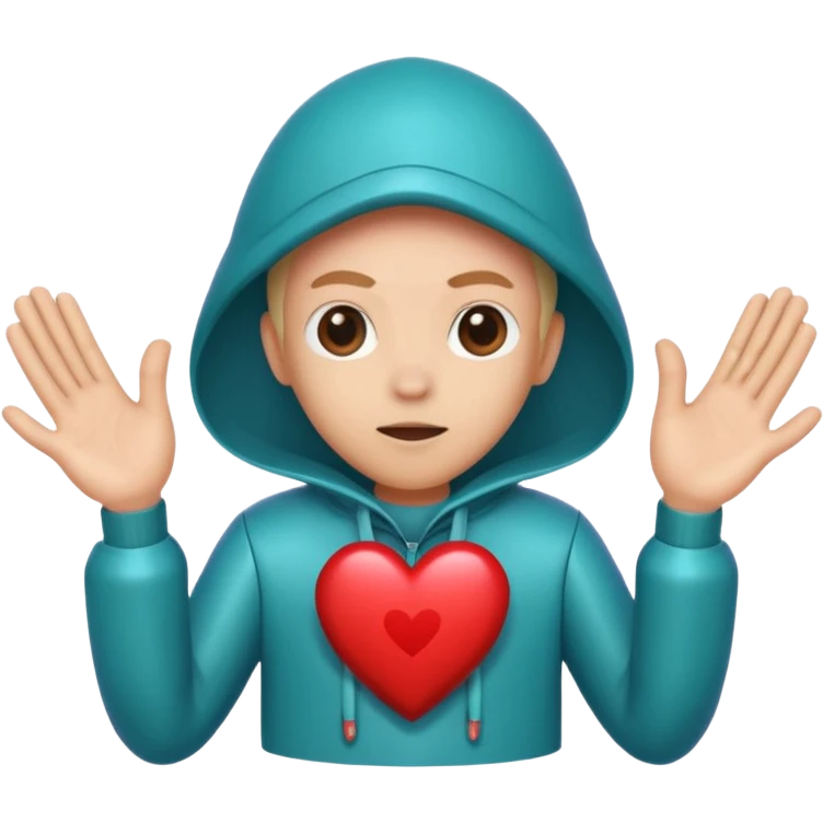 Squid game circle guard making a heart with hands  emoji