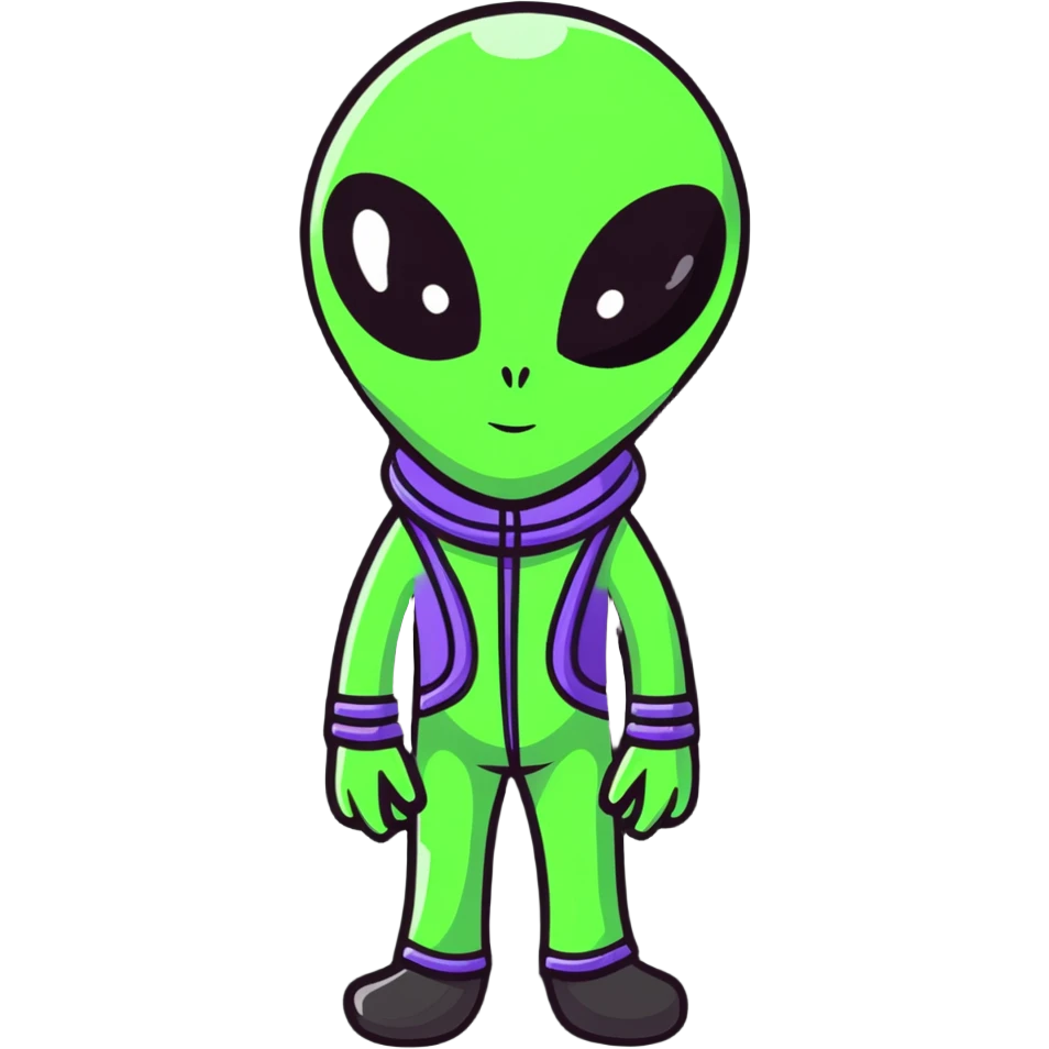 tall alien wearing stylish outfit emoji