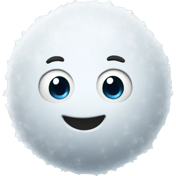 A snowball emoji
