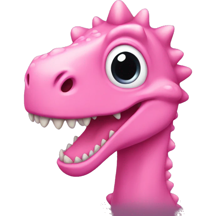 Pink dino emoji