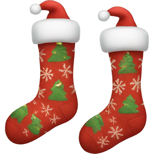 Christmas socks emoji