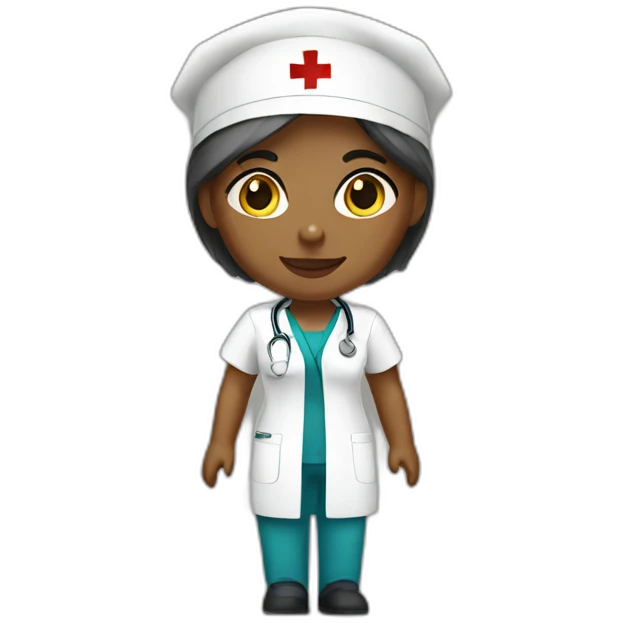 white female nurse emoji