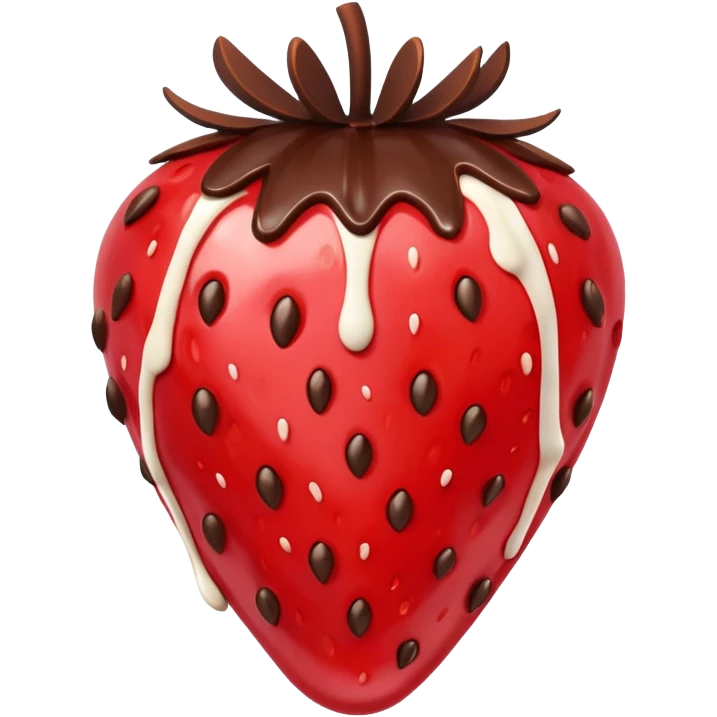 chocolate covered strawberry emoji