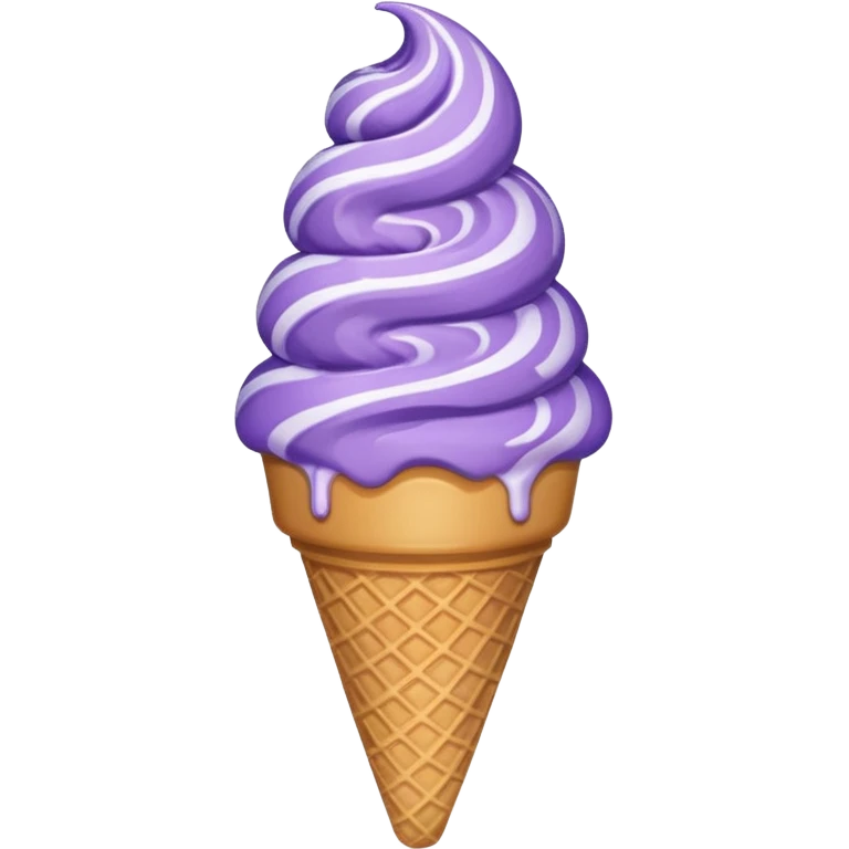 Purple icecream cone emoji