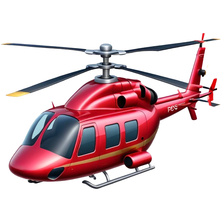 Rose helicopter emoji