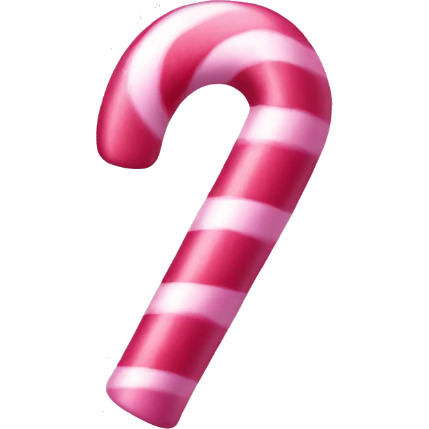 Pink candy cane emoji