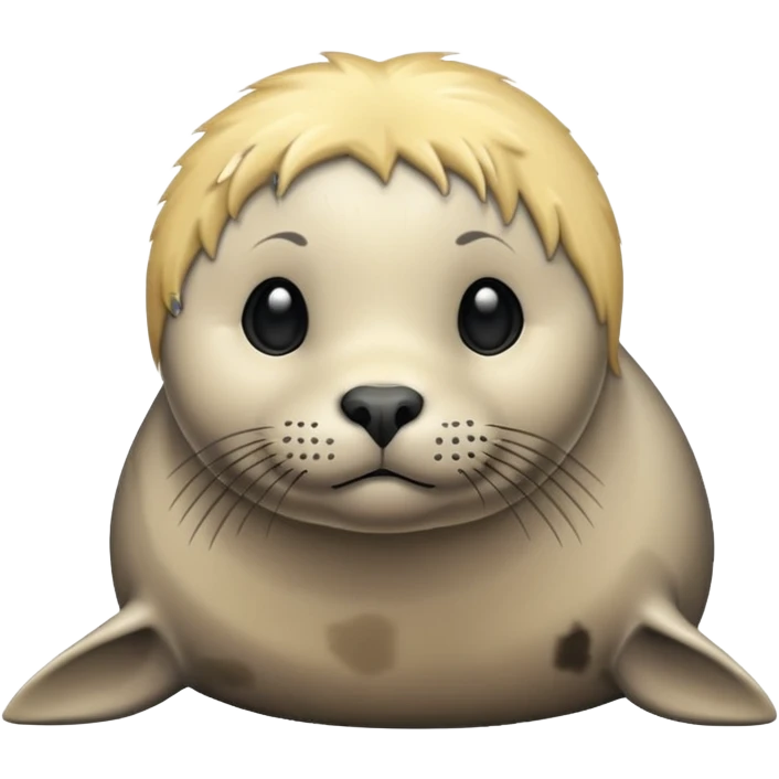 Seal with blonde hair emoji