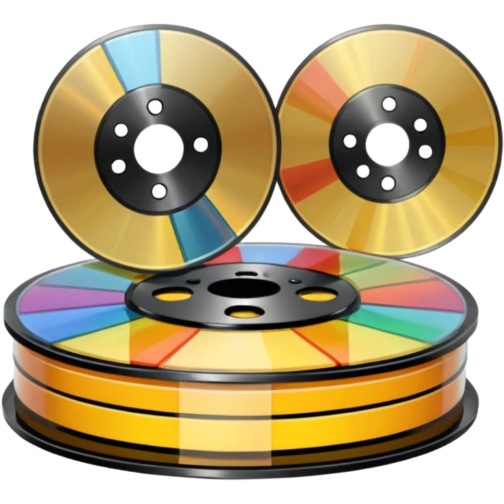 movie strips disk lines emoji