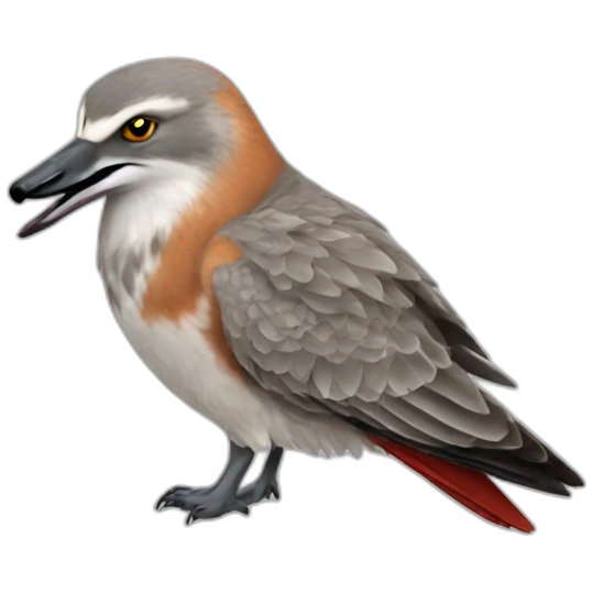 wolf red knot dropping emoji