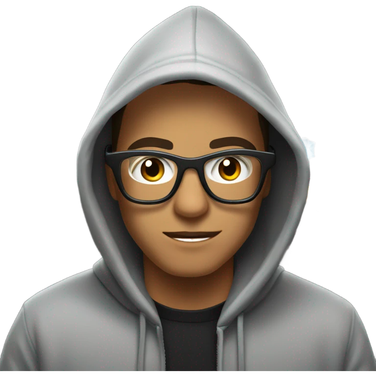 Hacker surounded of diamonds emoji
