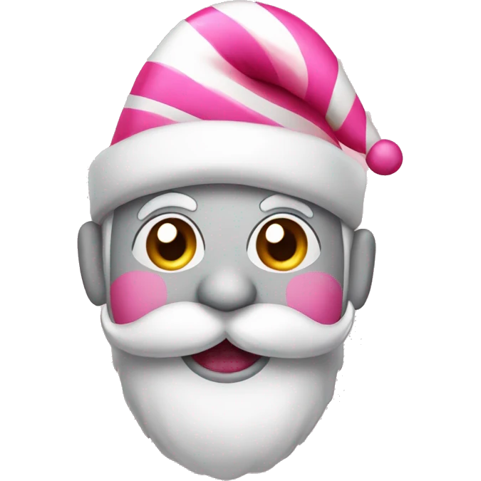 christmas-candycane pink emoji