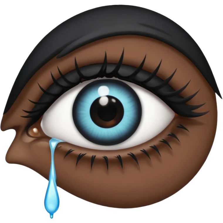 eye with a tear emo style emoji