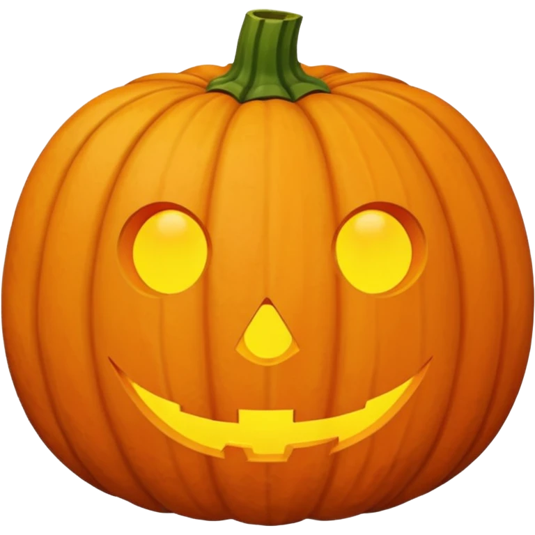 pumpkin no face emoji