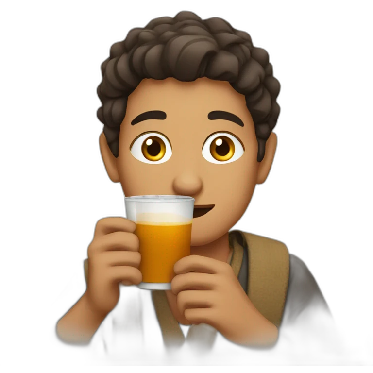 yemeni drinking chai emoji