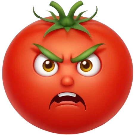 Angry tomato emoji