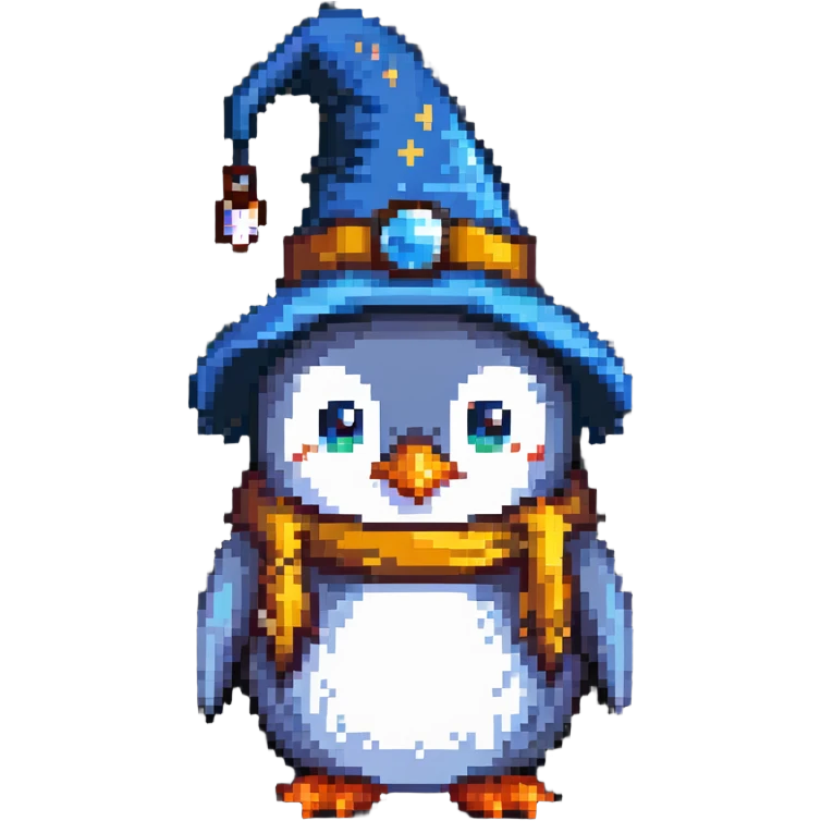 penguin wizard emoji
