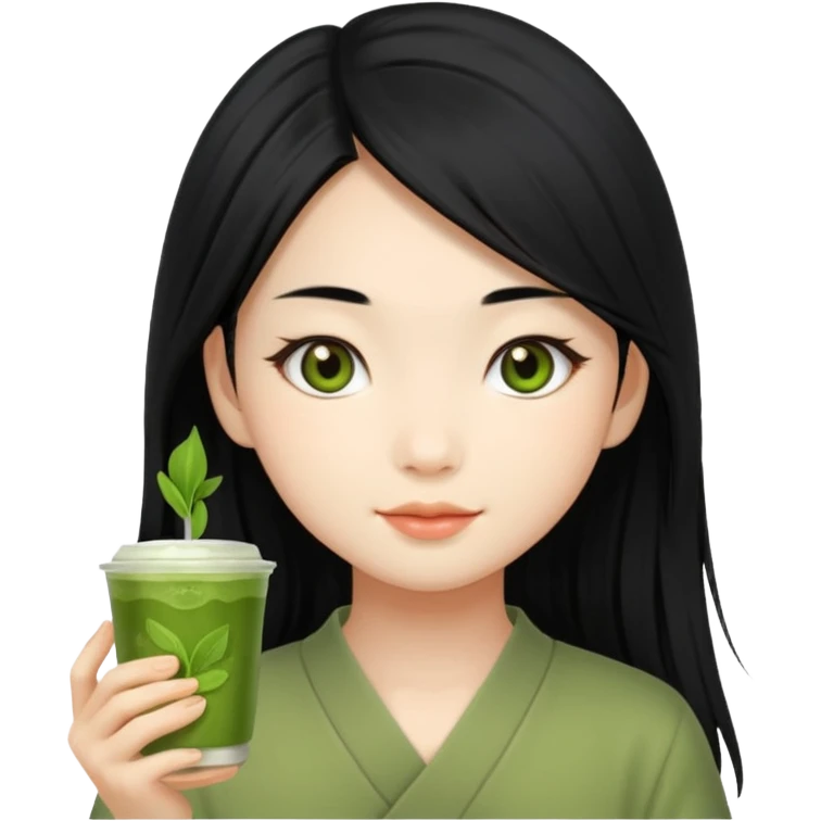 Matcha girl emoji