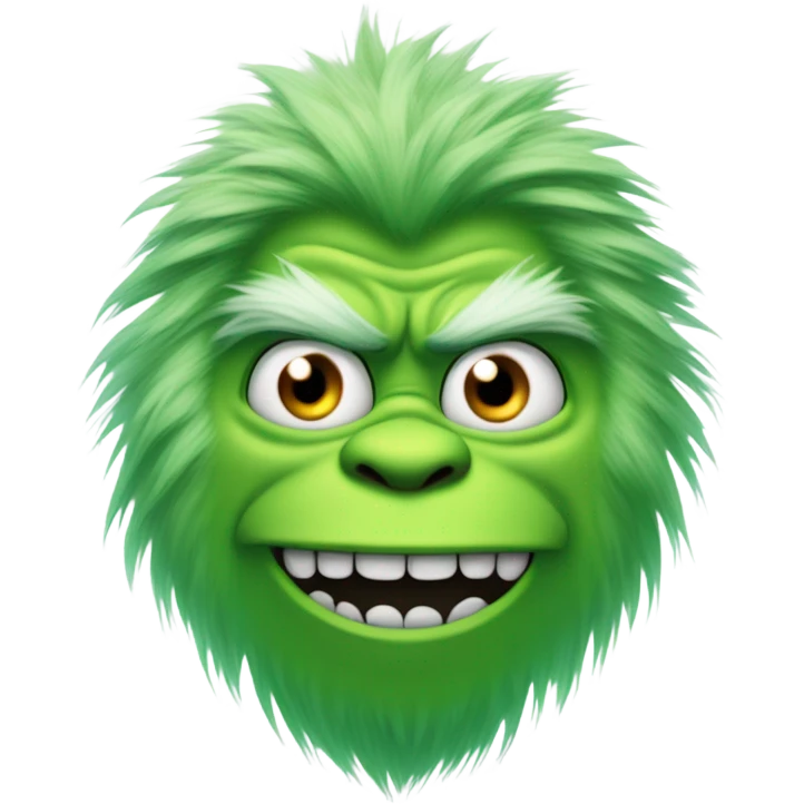 Grinch yeti emoji