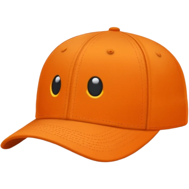 Orange baseball hat emoji
