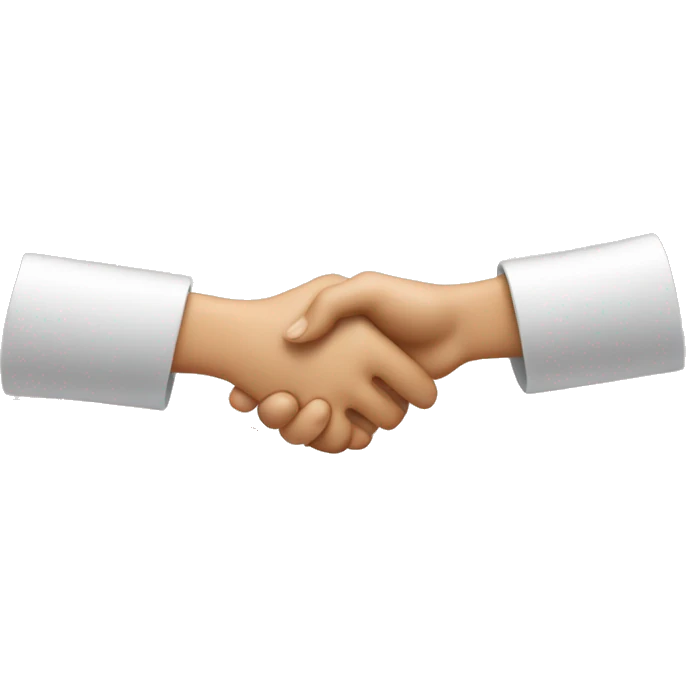 shaking female hands with hearts arrounds emoji